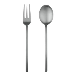 Mepra Due 2-Piece Serving Set (fork & Spoon), Ice For Sale