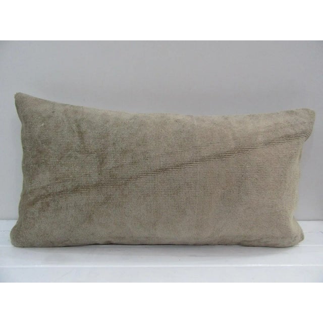 Turkish Handmade Beige Pillow Cover For Sale - Image 4 of 4