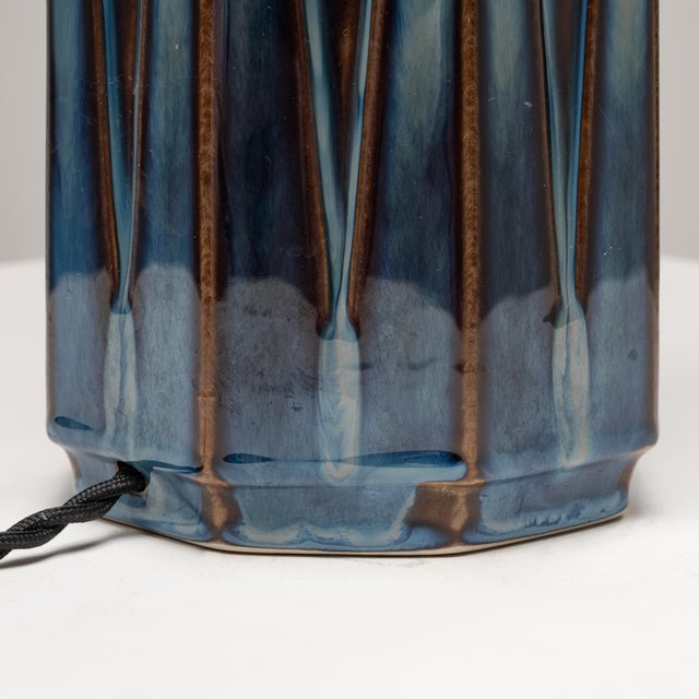 Textile Large Model 1033 Ceramic Table Lamp from Søholm Stentøj, Denmark, 1960s For Sale - Image 7 of 10