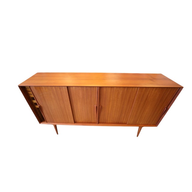 Model 19 High Board in Teak by Gunni Omann for Omann Jun, Denmark, 1960s For Sale - Image 11 of 18