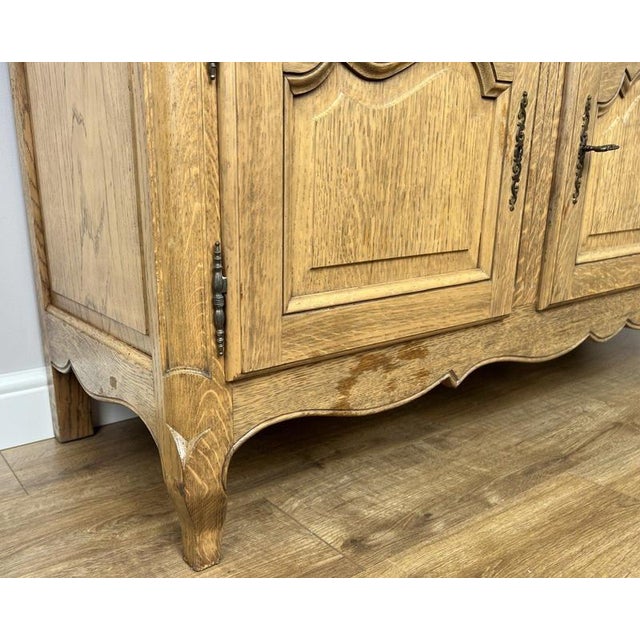 Vintage French Oak Storage Sideboard For Sale - Image 9 of 13