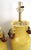 Metal Restored Vintage Chinese Crackled Yellow Porcelain Table Lamps - A Pair For Sale - Image 7 of 14