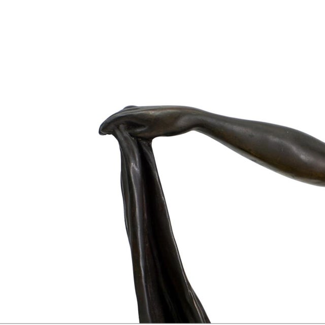 1930s 1930s Claire Jeanne Roberte Colinet Bronze Isis Sculpture For Sale - Image 5 of 10