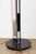 1960s Danish Modern Nickel & Black Enamel Floor Lamp With Blue Glass Shade For Sale - Image 6 of 7