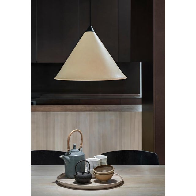 Not Yet Made - Made To Order Namibia Leather Cone Small Lamp by Cuero Design For Sale - Image 5 of 18