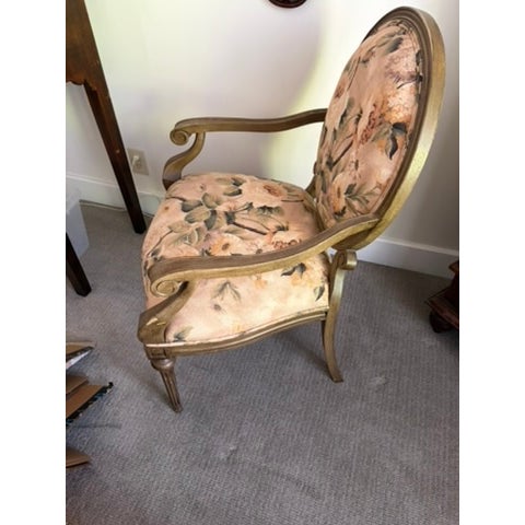 Lovely pallet of mauve, muted pink, soft gray, bits of light yellow and soft green is complimented by a semi-distressed...