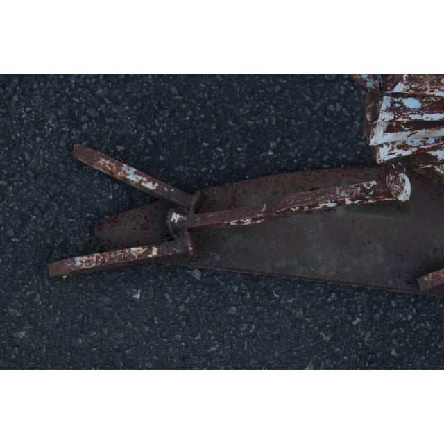 Industrial Metal Road Runner Sculpture Garden Statue For Sale In Philadelphia - Image 6 of 18