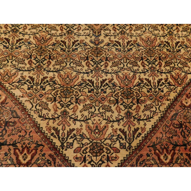 Antique Persian Sarouk Farahan Rug - 4′ × 6′2″ For Sale In Los Angeles - Image 6 of 13