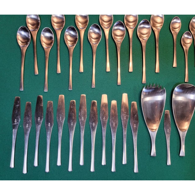 1960s Stainless Flatware Set by Jens Quistgaard for Dansk 72 Pieces For Sale - Image 5 of 11
