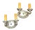 Pair Old Silver Plate Cast Iron and Brass Sconces, Circa 1920 For Sale In Los Angeles - Image 6 of 6