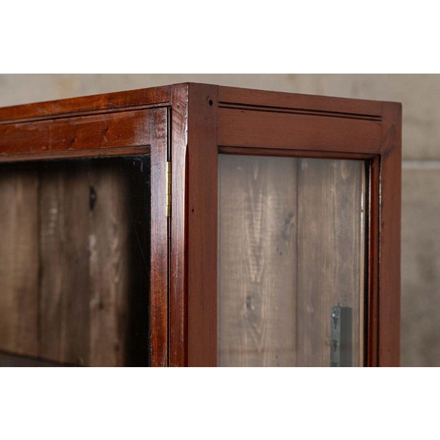 Large Antique English Mahogany Glazed Display Cabinet, 1880 For Sale - Image 11 of 15