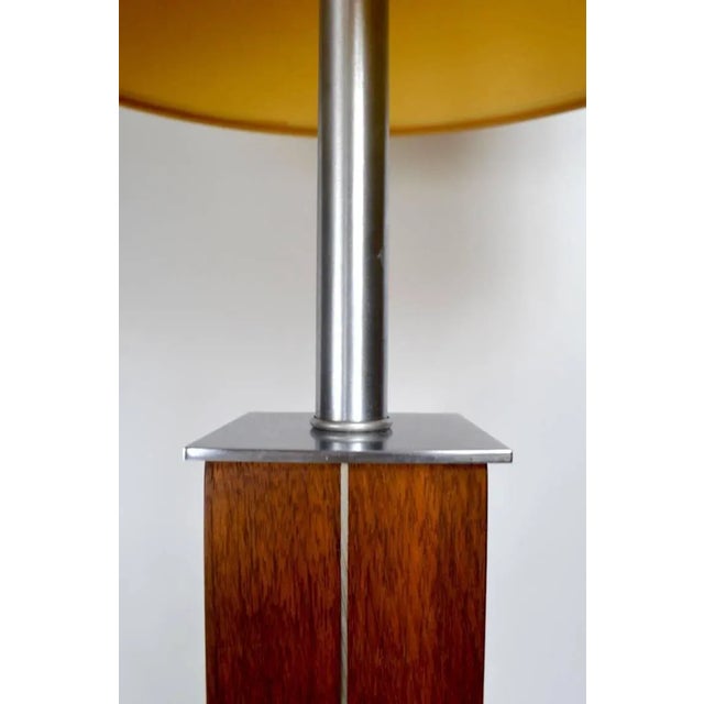 Nessen Teak and Steel Table Lamp For Sale In New York - Image 6 of 9
