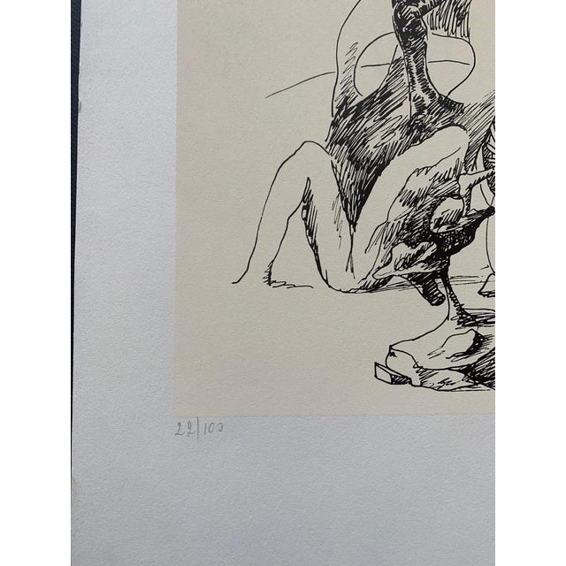 Marcel Jean, Surrealist Composition, 1960s, Lithograph For Sale - Image 3 of 5