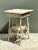 Wood Vintage Primitive Wood Side Table For Sale - Image 7 of 12