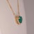 Metal 2.9Ct Gia Certified Colombian Emerald Heart Pendant With Diamonds Halo, 14k Gold For Sale - Image 7 of 9