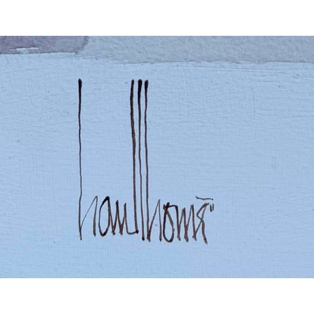 Modern Gregory Hawthorne Abstract Oil Painting.