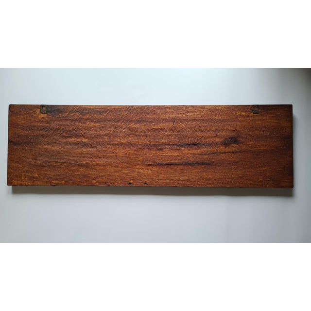 Large Hand-Carved Wooden Relief with The Walls of Troy Motif, Germany, 1956 For Sale - Image 12 of 15