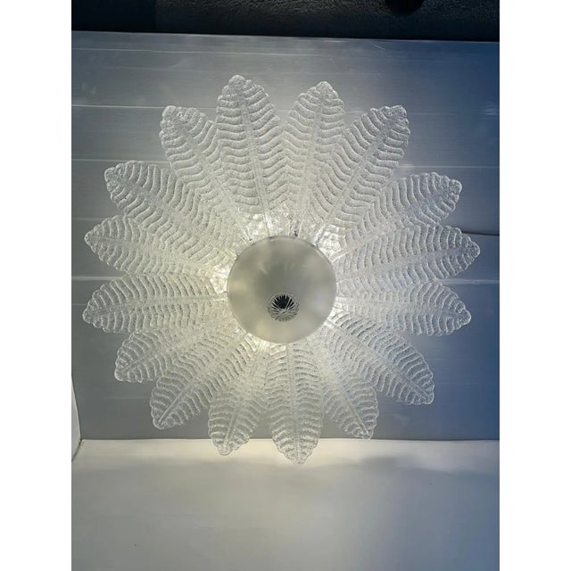 2020s Lot of 2 Murano Glass Sputnik Chandelier Flush Mount, Mazzega Zuccheri Venini Barovier Style For Sale - Image 5 of 7