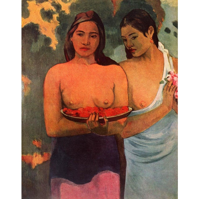 Title: Tahitian Women with Mango Blossom Artist: Paul Gauguin Country: France Medium: Giclee Marks: Not signed; limited...