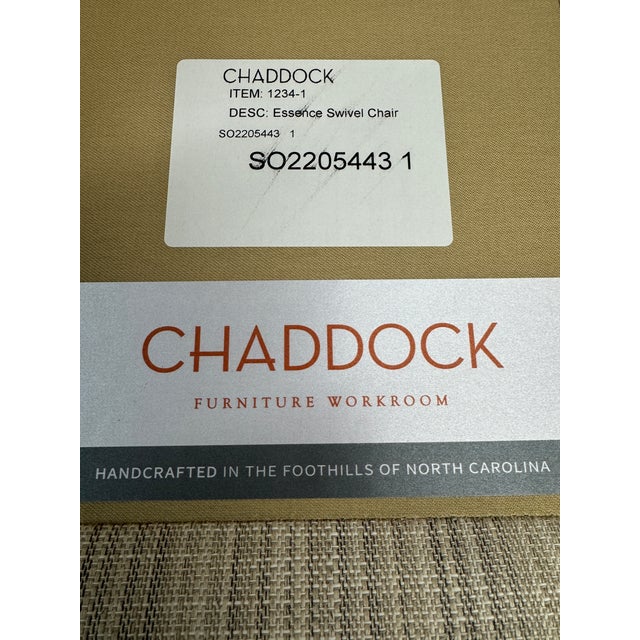 Chaddock Chaddock Living Room Essence Swivel Chairs, Pair For Sale - Image 4 of 12