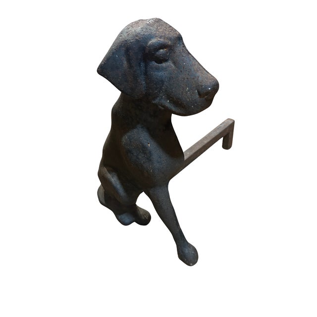 Pair of Early 20th Century Labrador Andirons For Sale In New York - Image 6 of 10
