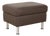 Brown Leather Ottoman with Storage Compartment from Hukla For Sale