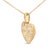 Haus of Brilliance Gold Vermeil 1/10 Cttw Diamond Bold Heart Pendant Necklace For Sale - Image 4 of 4