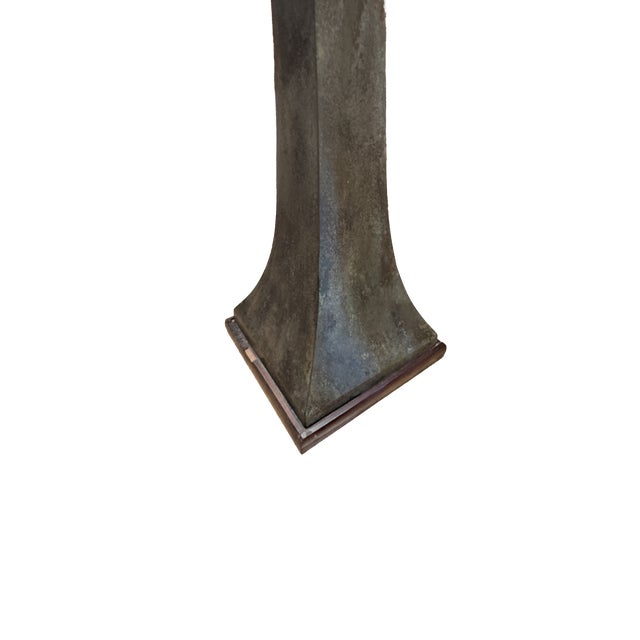 Stewart Ross James 1960s Verdigris Bronze Floor Lamp For Sale - Image 4 of 14
