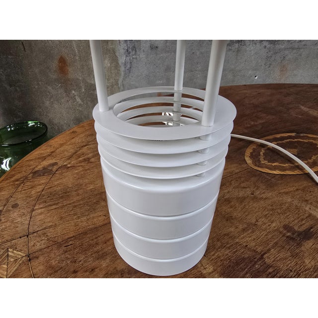 Metal Lanterna Danica White Metal Table Lamp by Jorgen Buchwald for Nordlux, 1980s For Sale - Image 7 of 11