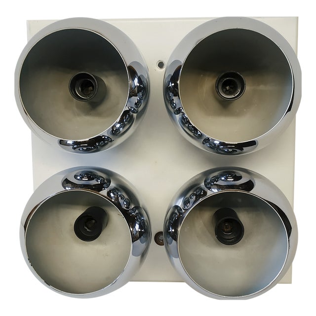 White Wall Light by Angelo Lelii for Arredoluce, 1970s For Sale