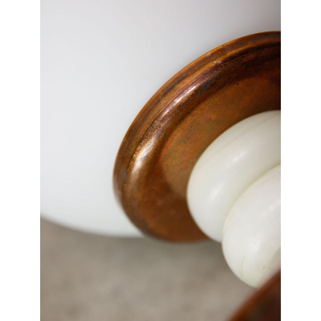 Vintage Italian Table Lamp in Copper and Marble, 1960s For Sale - Image 6 of 10