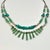 1970s Vintage Southwestern Mexican Boho Chic Double Strand Sterling, Turquoise & Jade Necklace For Sale - Image 11 of 18