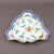 Herend Hungary Poisson 24K Gold Gilt Porcelain Triangle Dish 2191/PO. Measures approximately 10 1/8" long, 9 1/2" wide, 1...