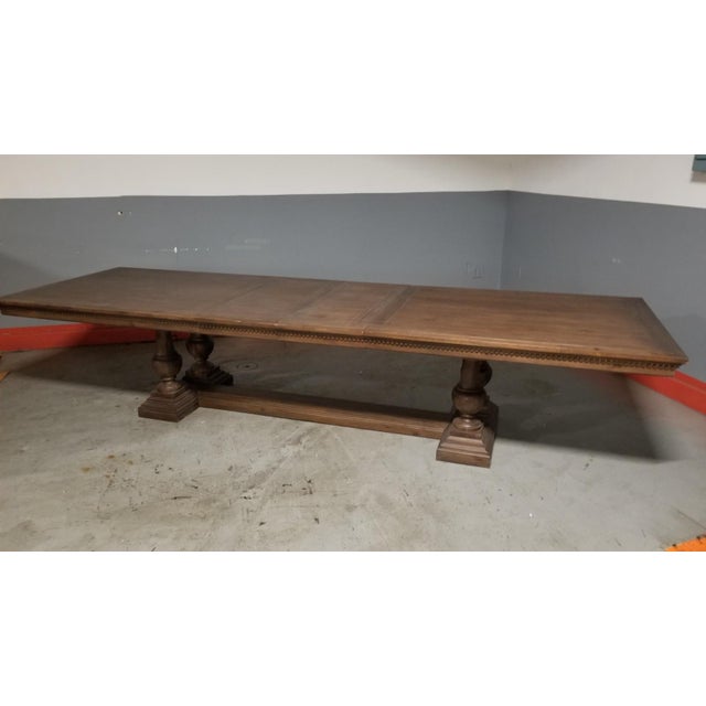 Rustic Restoration Hardware St. James Rectangular Extension Dining