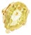 Late 20th-Century 14k Yellow Gold Lemon Citrine Floral Design Ring, Size 6.5 For Sale