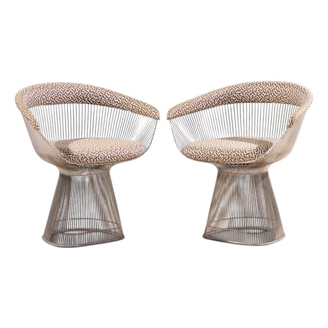 Warren Platner for Knoll Mid Century Dining Chairs - Pair For Sale
