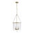 Ralph Lauren Brass and Glass Cambridge Bell Lantern, Large For Sale
