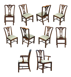Niagara Furniture Country Chippendale Chairs - Set of 10