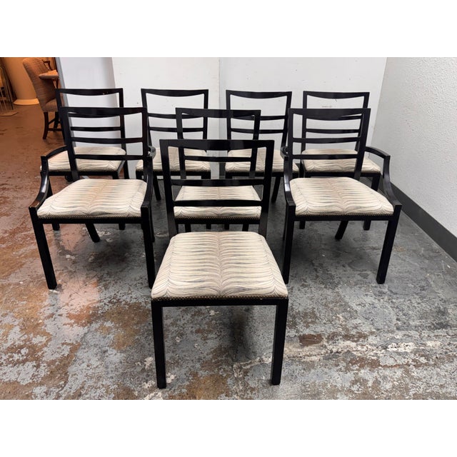 Henredon Henredon Accusations Dining Chairs, Set of Eight For Sale - Image 4 of 12