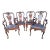 Late 20th Century Queen Anne Style Armchairs by Georgian Furnishings- Set of 4 For Sale