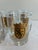 English Vintage Gold Heraldic Crest Lowball Glasses, Set of 8 For Sale - Image 3 of 11