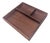 1960s Danish Teak Wood Vide Poche Desk or Vanity Partitioned Tray For Sale
