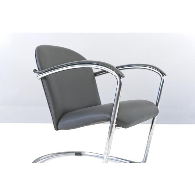 Model 414 Cantilever Armchair by Wilhem Gispe, Netherlands, 1935 For Sale - Image 10 of 15