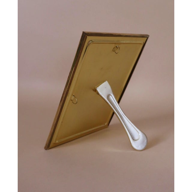 Mid-Century Modern Gold Bamboo Photo Frame For Sale - Image 3 of 4