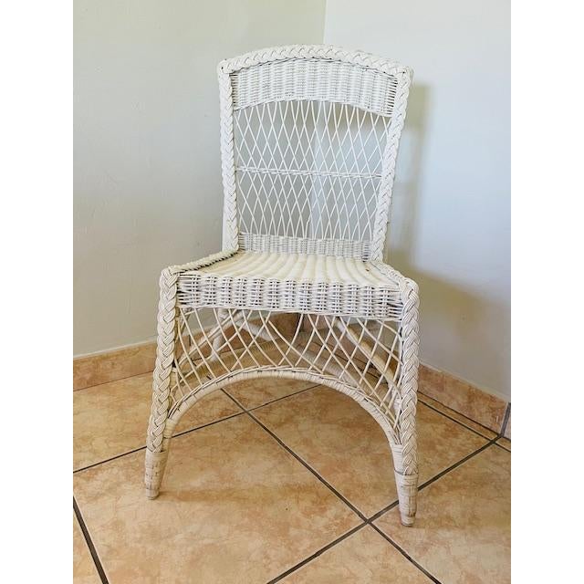 Wicker Desk & Chair, Vintage For Sale - Image 13 of 18