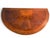 Measurements of floor footprint: 31 7/8” height x width of 30 1/4” Antique Gilt wood, original gilt base, demi-lune...