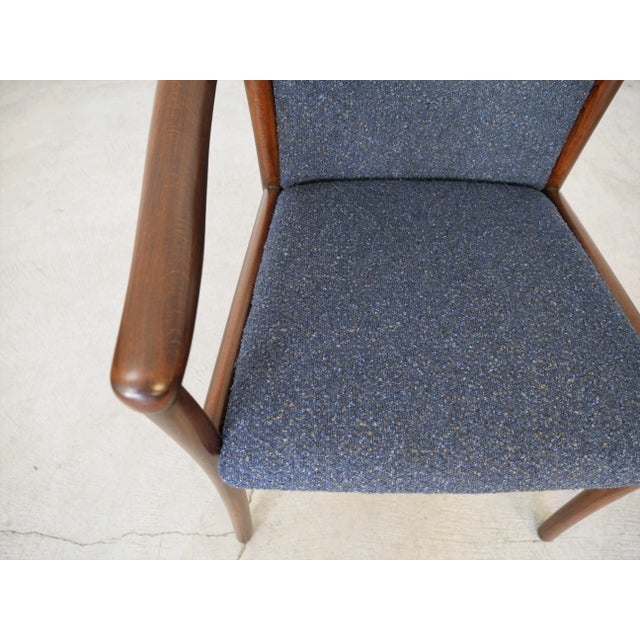 Set of Four Restored Vintage Mid-Century Modern Dining Chairs For Sale - Image 10 of 13