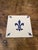 Ceramic Vintage French Desvres Fleur-De-Lis Ceramic Tiles, 1960s, Set of 12 For Sale - Image 7 of 9