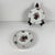 Set of 4 "Agreste" dessert plates, Sarreguemines, late 20th century, Pyroblan porcelain Pyroblan porcelain plate (for...