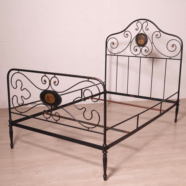 Vintage Wrought Iron Bed, Italy, 19th Century For Sale - Image 16 of 18